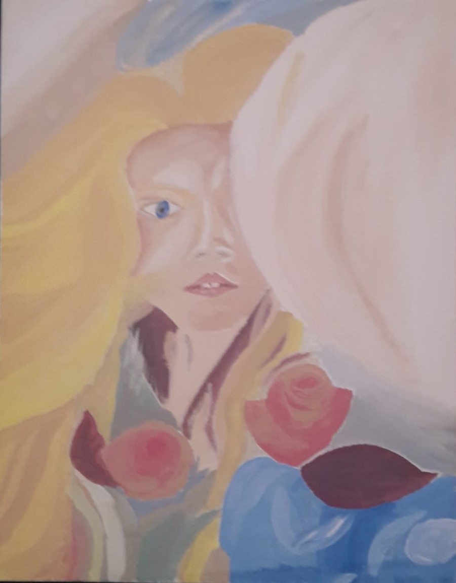Lady with Roses Asset