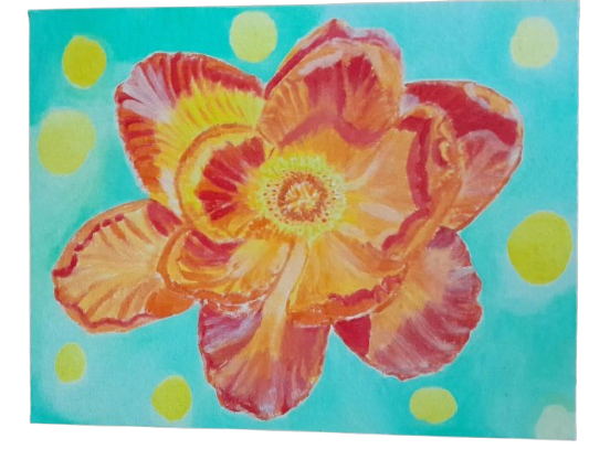 Amber Sunset Bloom Asset