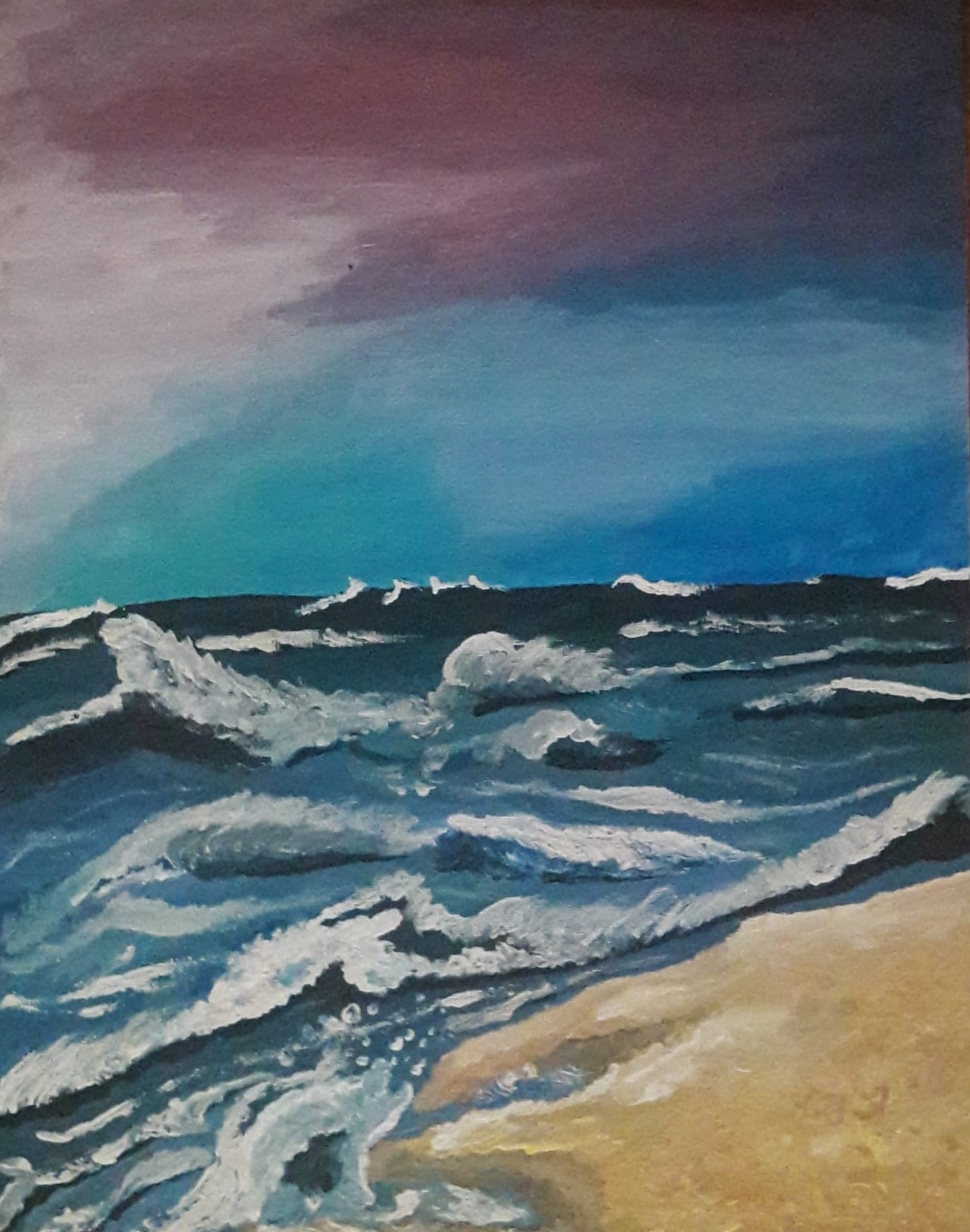 Ocean Shore at Dusk Asset